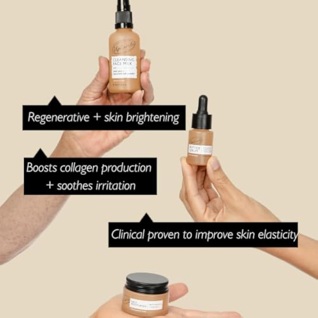 UpCircle Skincare Discovery Set – Vegan Face Milk, Serum & Moisturiser