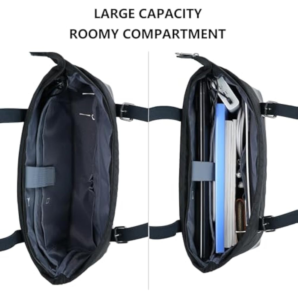 KROSER 15.6 Inch Laptop Tote Bag – Water-Repellent Nylon with USB Port