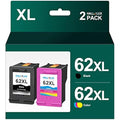 HALLOLUX 62XL High Yield Ink Cartridges for HP Envy & OfficeJet (2-Pack)