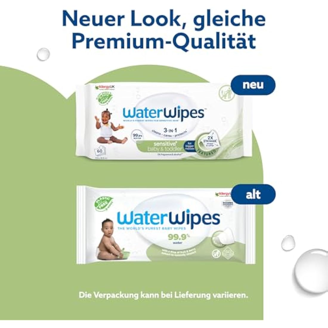 WaterWipes Sensitive+ Baby & Toddler Wipes | 720 Count | Unscented