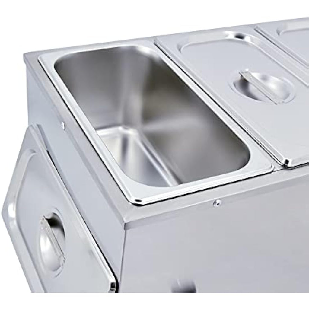 Jolof Store Electric Bain Marie - 1500W Stainless Steel Food Warmer