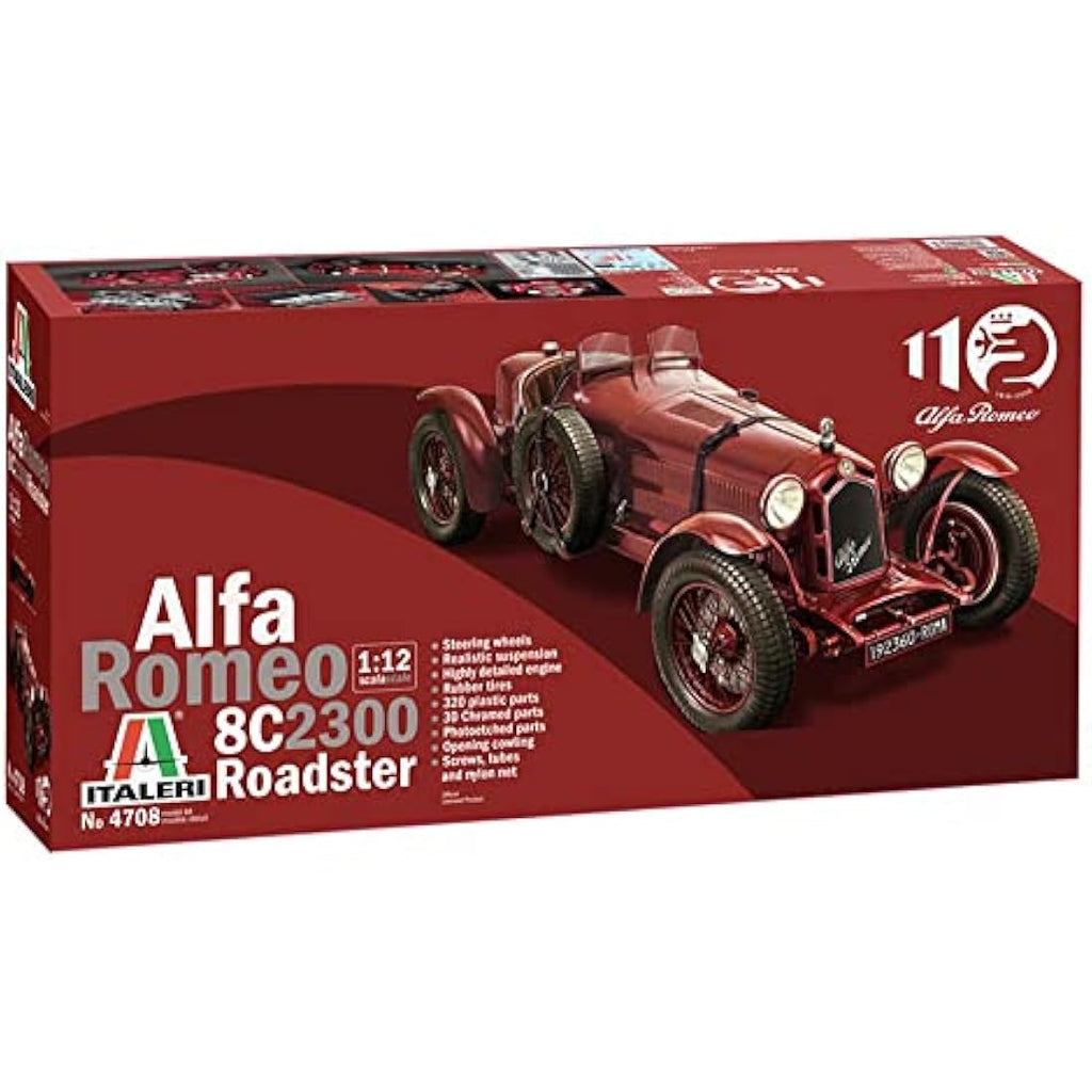 Italeri Alfa Romeo 8C/2300 1931-33 1:12 Scale Plastic Model Kit