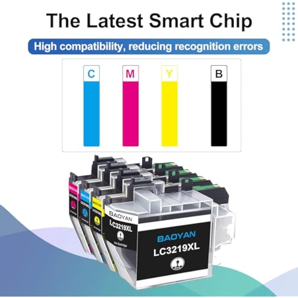 BAOYAN LC3219XL Compatible Ink Cartridges for Brother MFC-J6930DW | 12 Pack