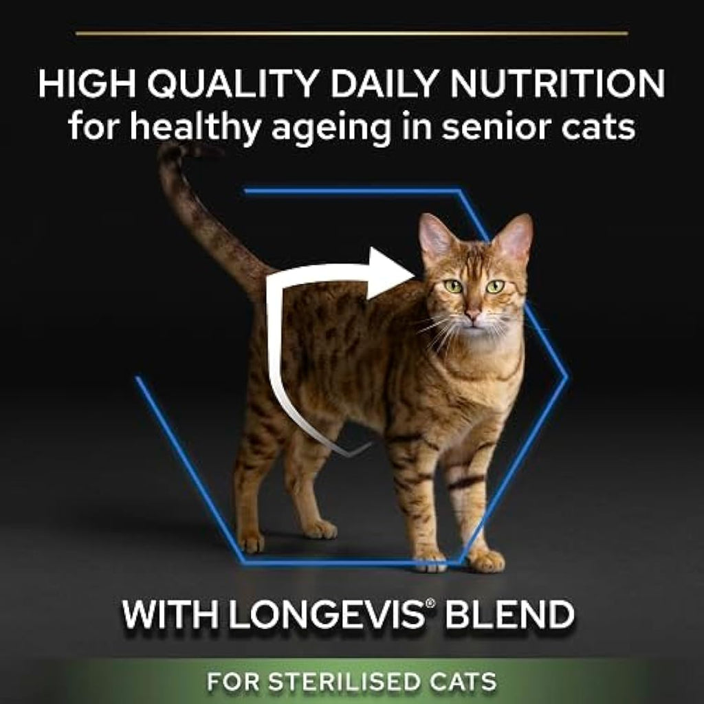 Purina Pro Plan Senior 7+ Sterilised Turkey Dry Cat Food – 3kg