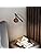 LED Reading Wall Lamp – 2pcs Wood & Black 360° Swivel