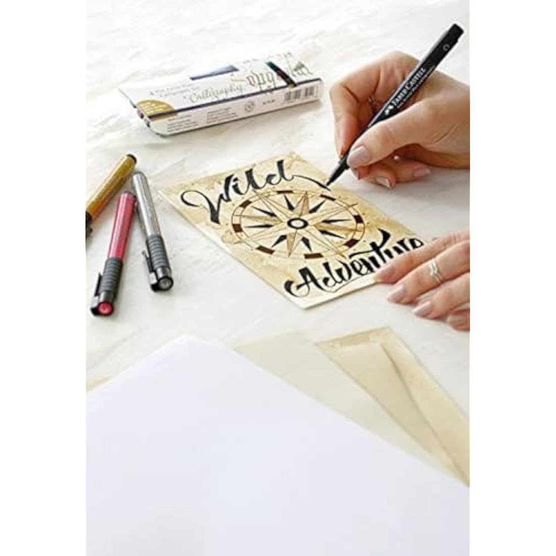 Faber-Castell Pitt Artist Pen Calligraphy Studio Box - 2.5mm India Ink