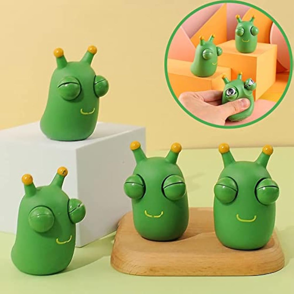 Jolof Store Grass Worm Squeeze Toy – Eye Popping Fidget Stress Relief