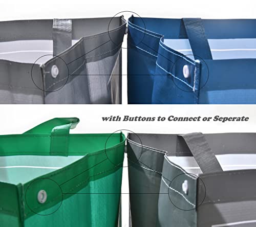 NYS CLOUD Reusable Recycling Bin Bags | 3-Pack Waterproof Waste Sorter