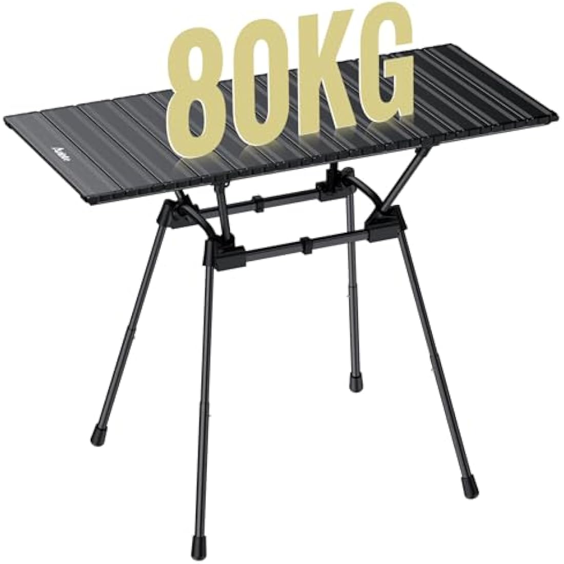 Anbte 3ft Folding Camping Table | 4 Adjustable Heights Aluminum Roll Up