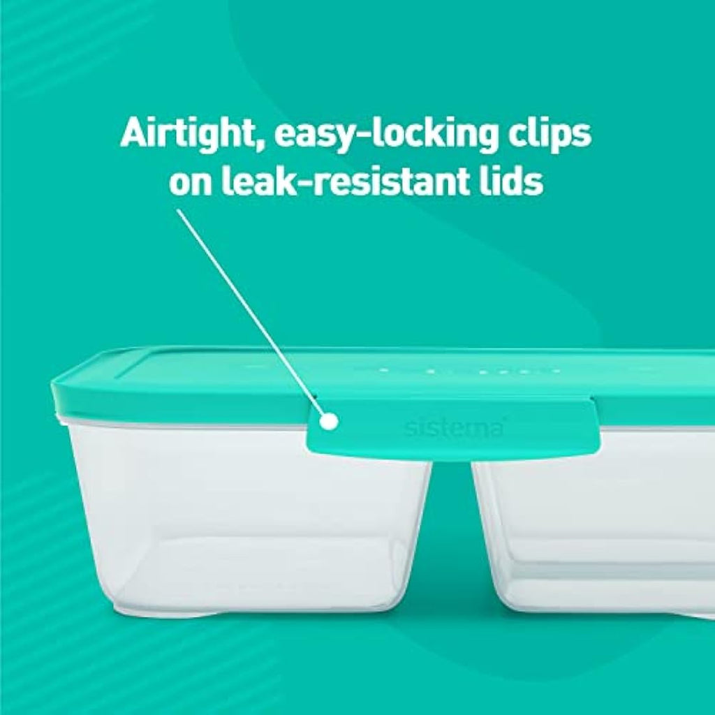 Sistema NEST IT Meal Prep Containers | 1.9L Airtight Lunch Boxes, 5 Pack