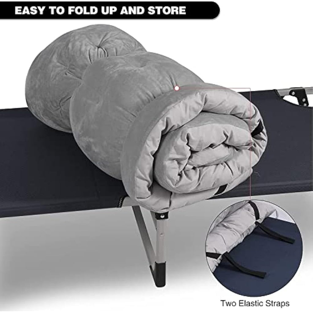 REDCAMP XL Camping Cot Pad – 75x28 Soft Cotton Folding Sleeping Mattress