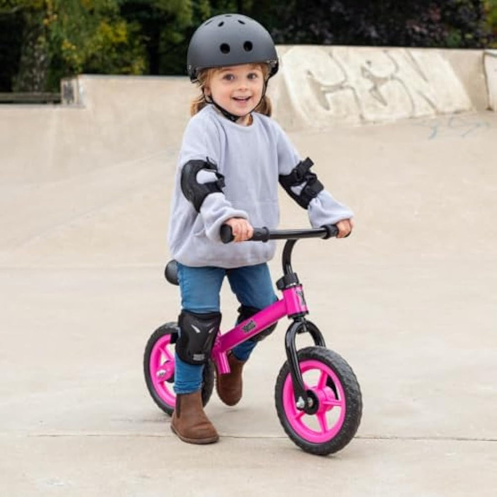 Xootz Kids Balance Bike – Pink Steel Training Bicycle for Toddlers