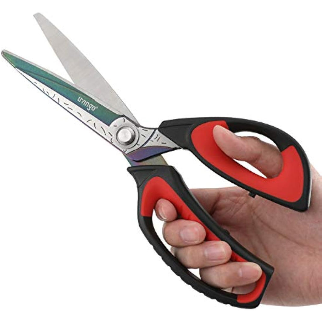 LIVINGO 10" Heavy Duty Scissors | Titanium Coated Stainless Steel Shears