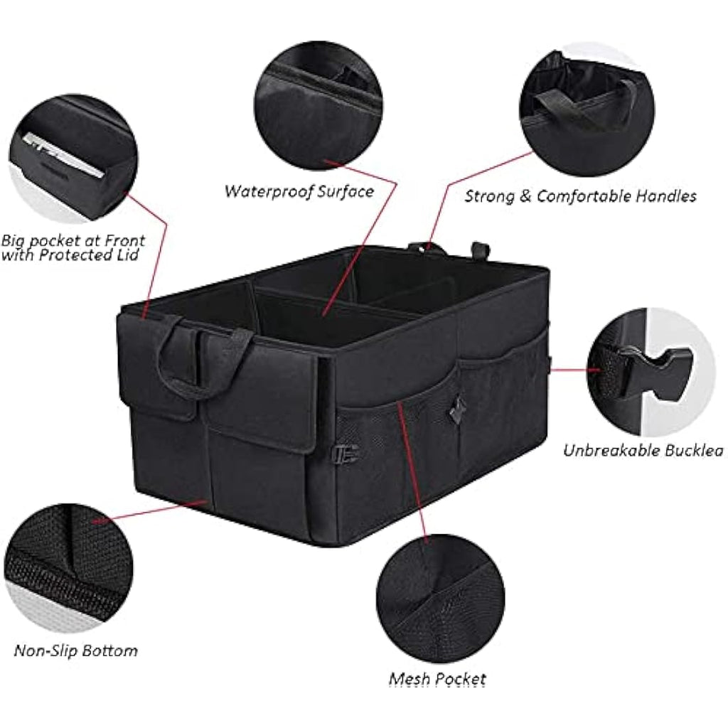 Car Boot Organiser | 60L Foldable 600D Oxford Trunk Bag