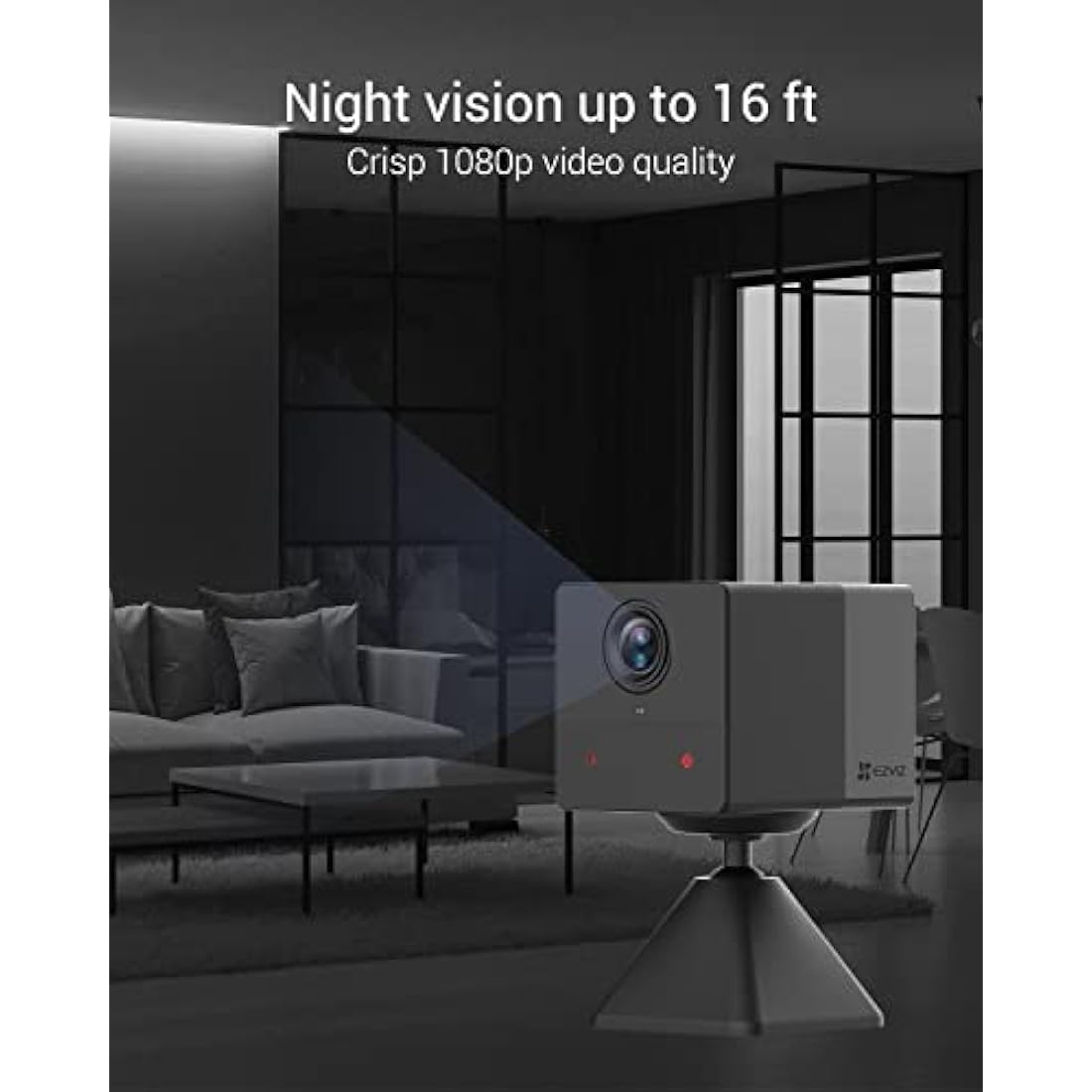 EZVIZ BC2 Battery Indoor Security Camera – 1080p WiFi & Night Vision