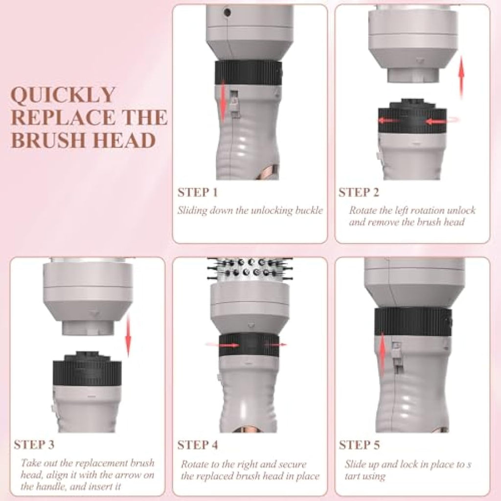 3-in-1 Thermal Brush Set | Ionic Ceramic Heated Round Brush