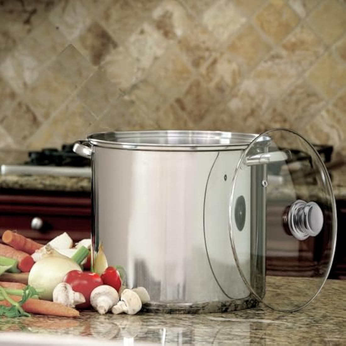 Jolof Store 9L Stainless Steel Stock Pot – Induction Soup & Pasta Pot