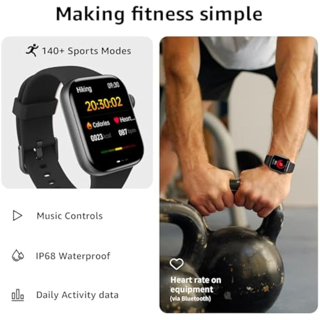 Smart Watch - 1.85" Fitness Tracker with Bluetooth Calling