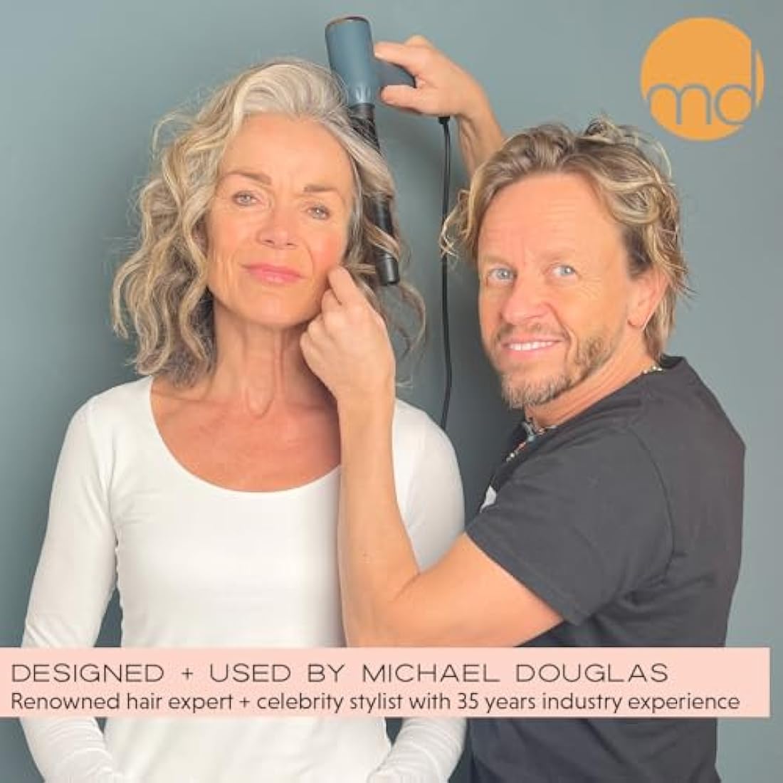 mdlondon CURL 4-in-1 Hair Curling Wand | Ceramic Barrels & Heat Mat