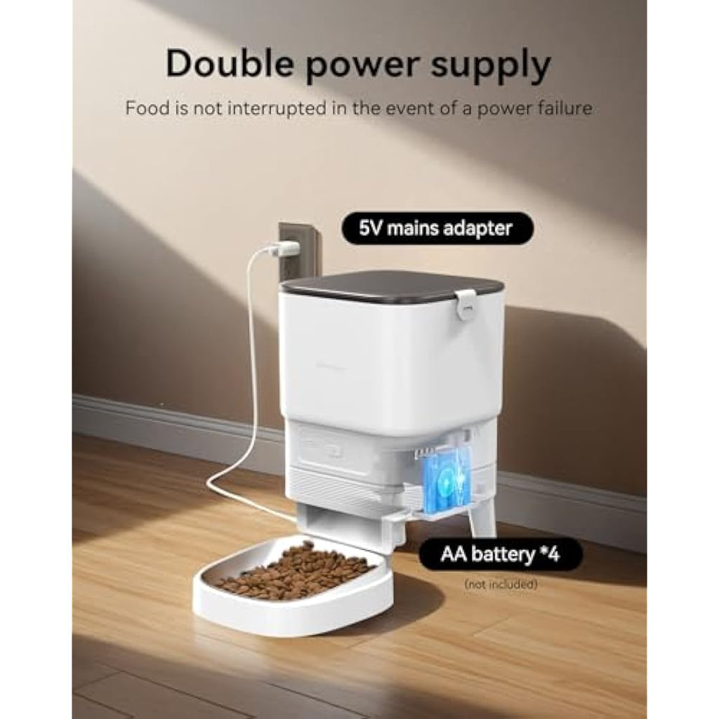 APETDOLA Automatic Cat Feeder - 4L Smart WiFi Food Dispenser with App
