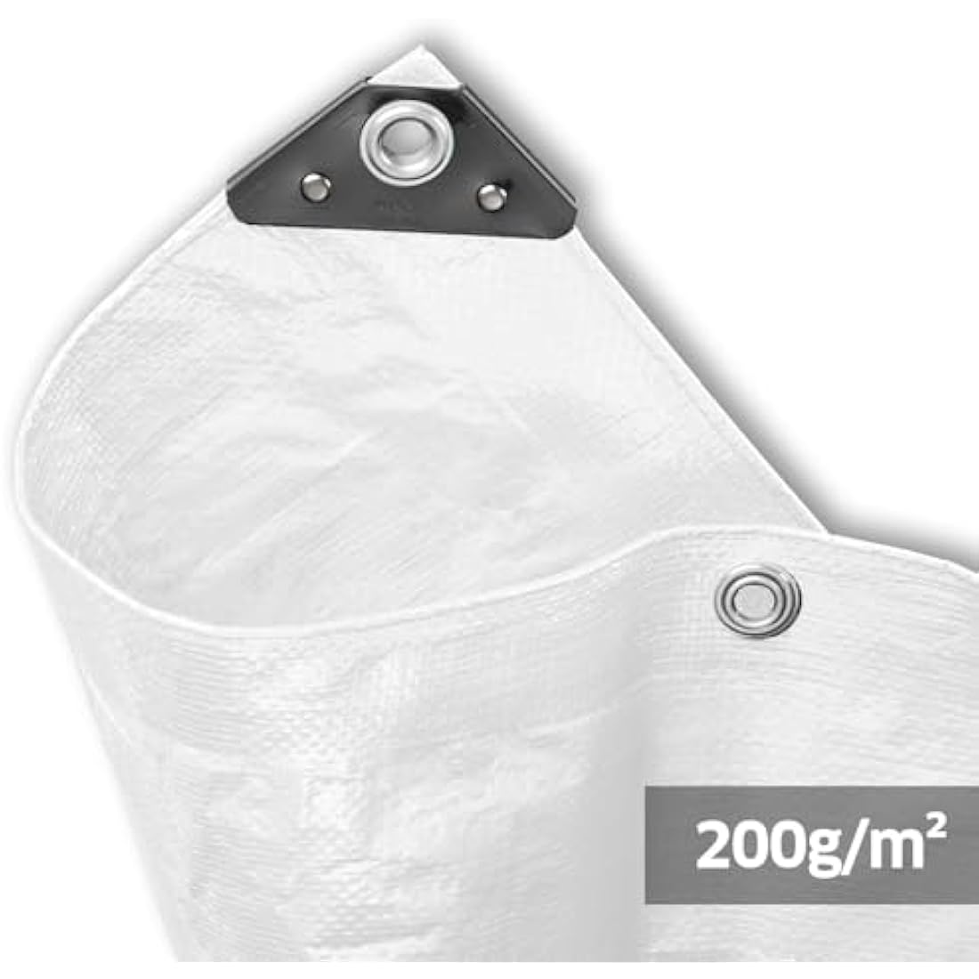Noor Heavy-Duty Tarpaulin | 3x4m White Waterproof PP/PE Cover