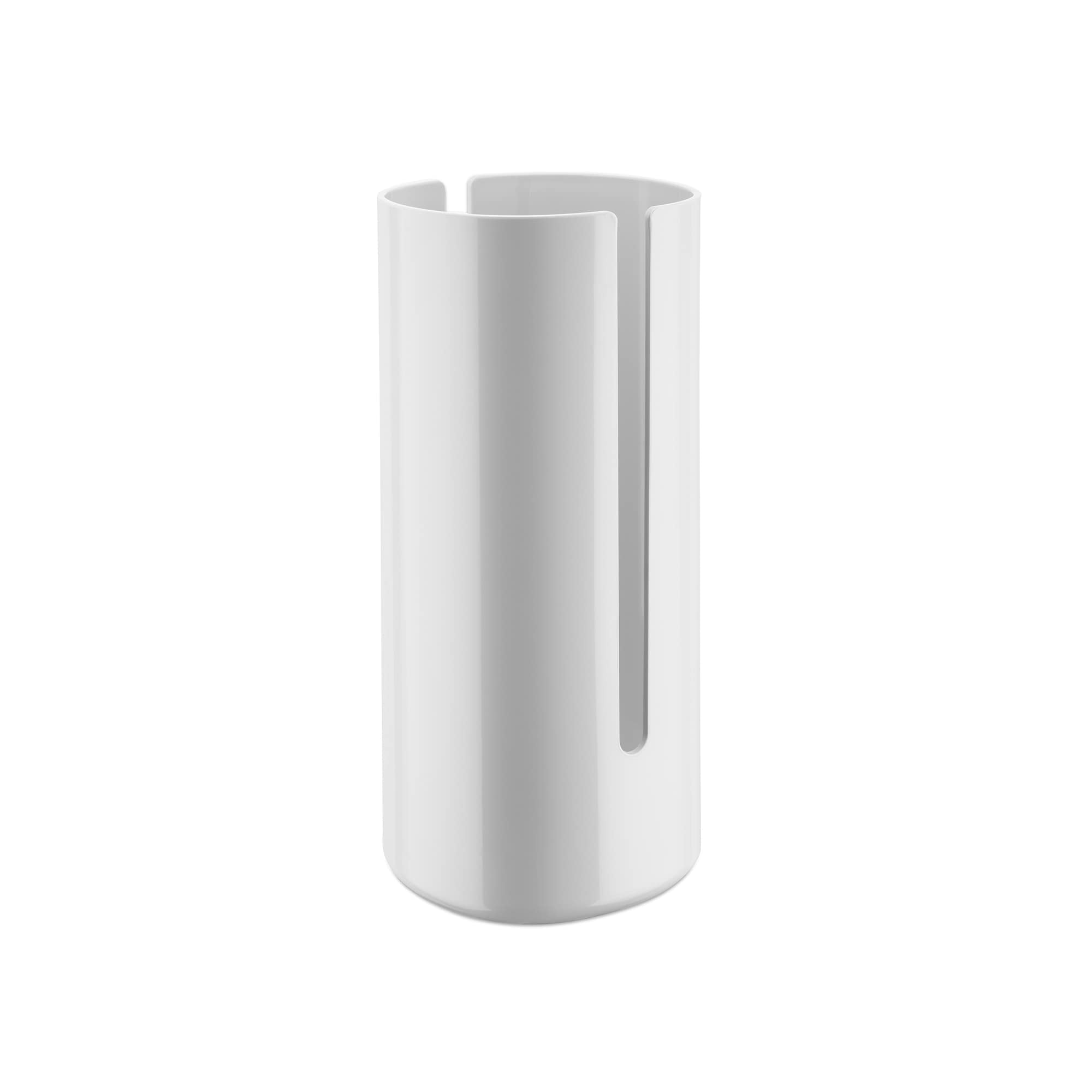 Alessi Birillo Toilet Paper Holder – White Minimalist Storage Container