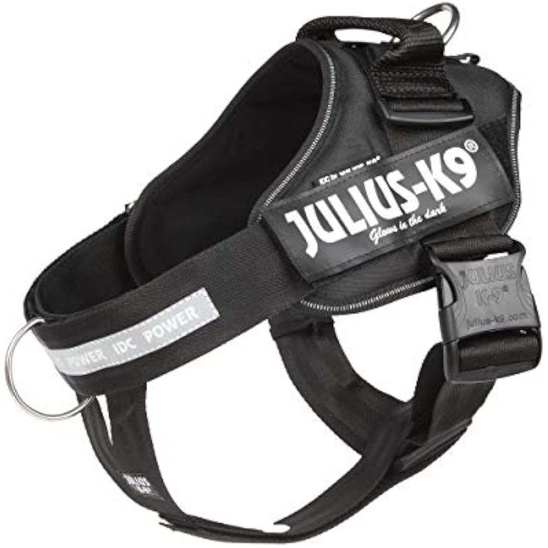 Julius-K9 IDC Powerharness | Reflective Dog Harness with Handle - Black