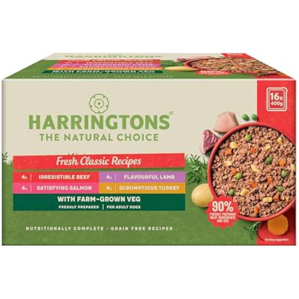 Harringtons Grain Free Wet Dog Food Bumper Pack - 16x400g Mixed