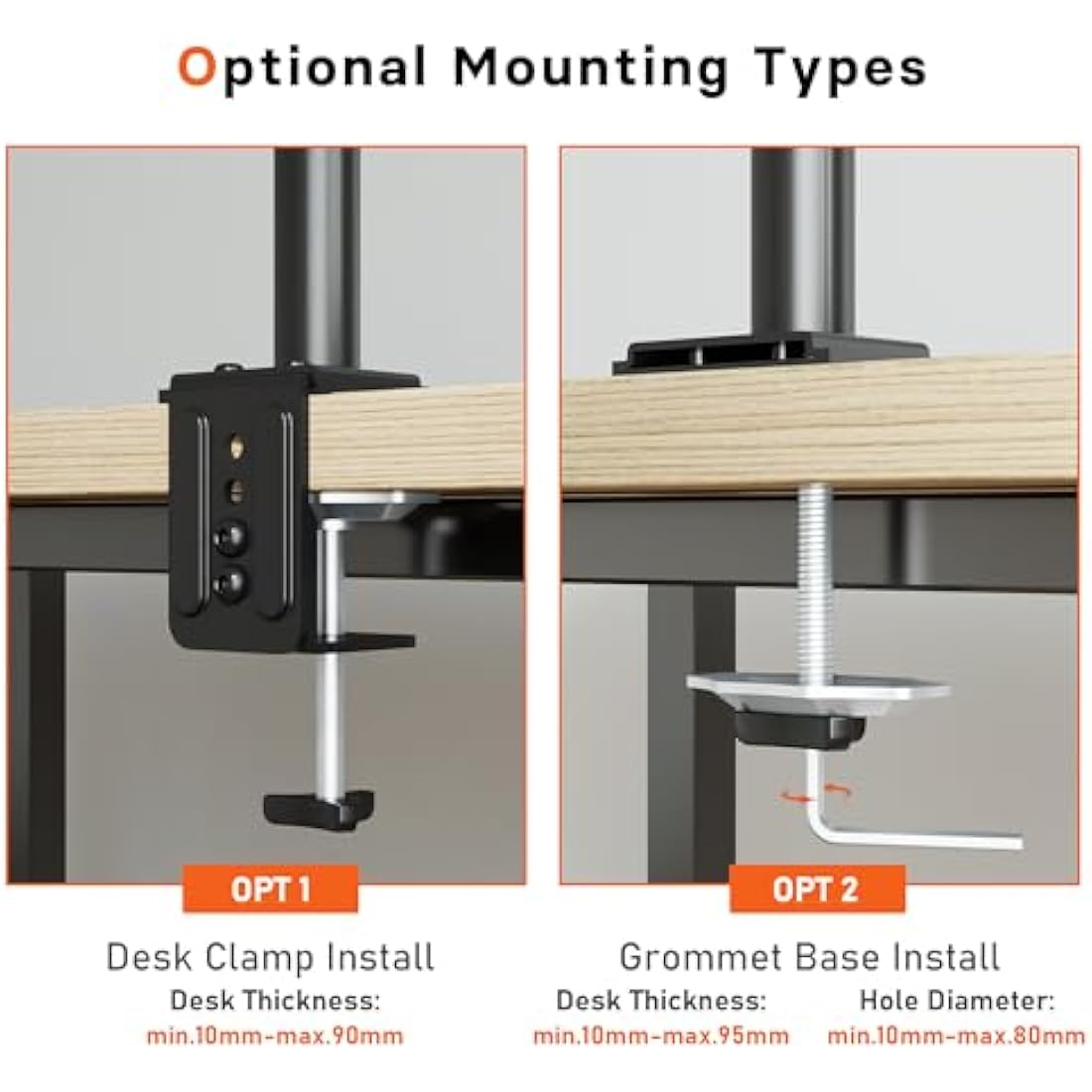 Redbat Laptop Arm & Monitor Mount | Height Adjustable Desk Stand up to 17"