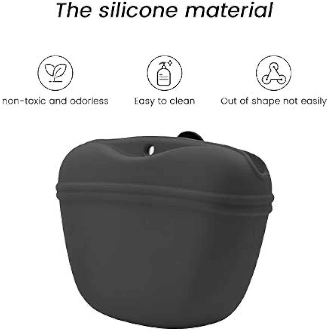 Silicone Dog Treat Pouch – Magnetic Training Bag with Clip