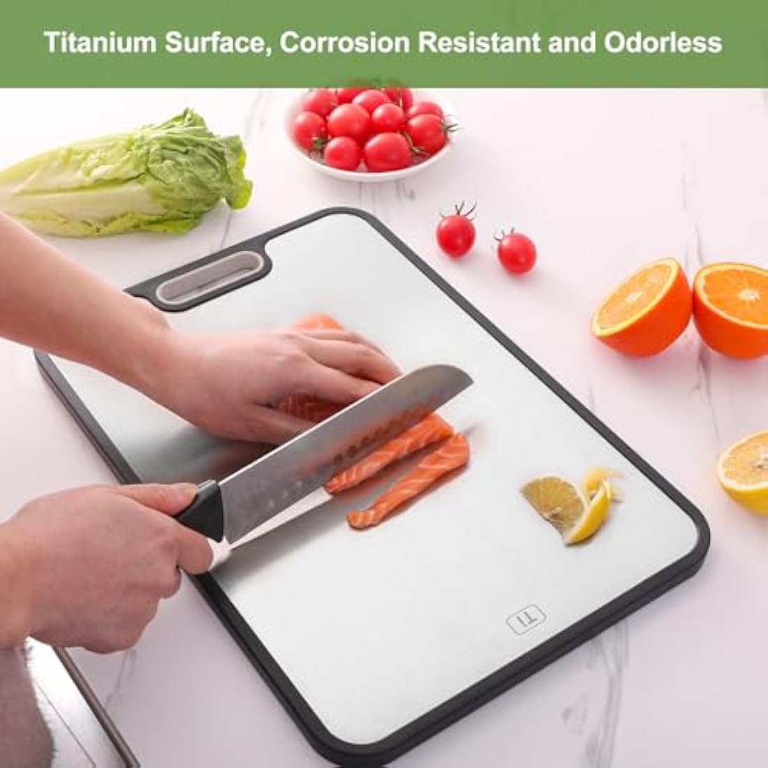 Titanium Cutting Board – Double-Sided Large Chopping Block