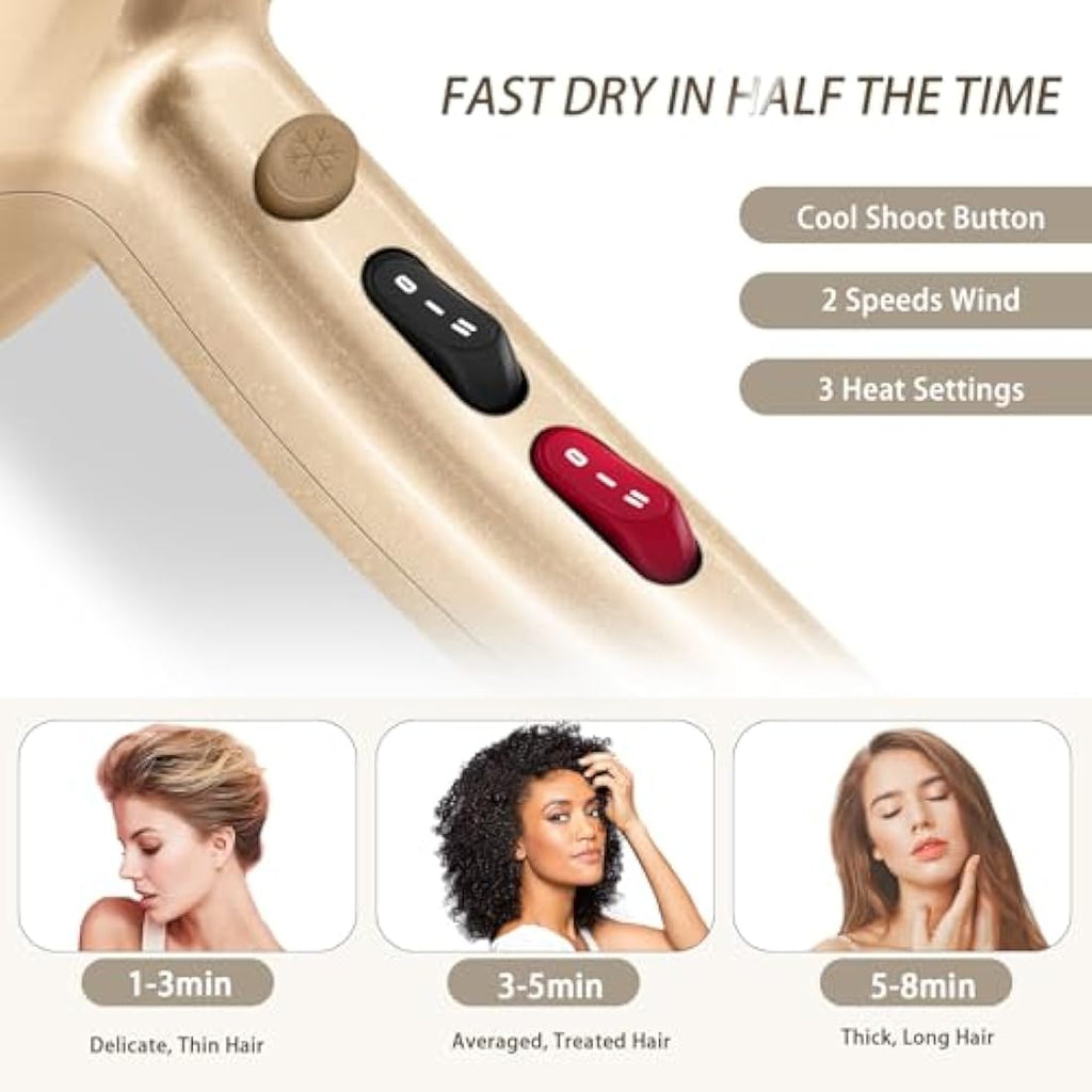 Jooayou 3000W Ionic Hair Dryer | Professional Salon Blow Dryer