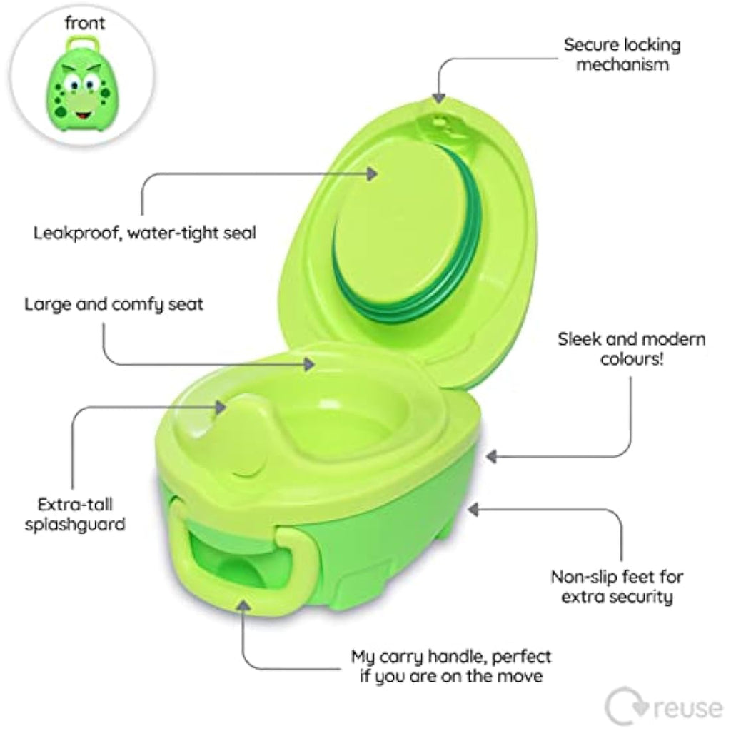 My Carry Potty – Dinosaur Portable Travel Potty for Toddler Training