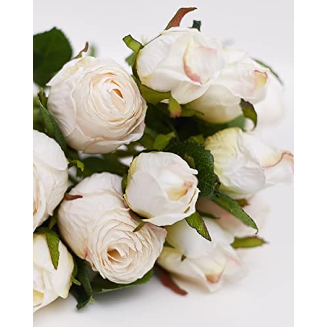 Jolof Store – 12-Piece Artificial Silk Rose Bouquet for Cake Decor
