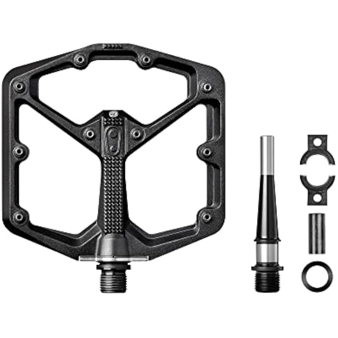 Crankbrothers Stamp MTB Platform Pedals | Aluminum 6061-T6 - Black