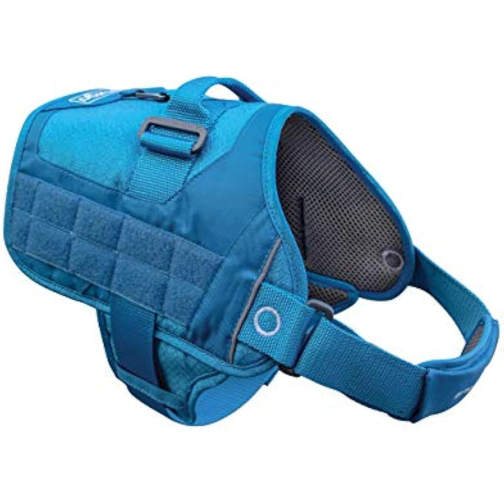 Kurgo RSG Townie Dog Hiking Harness – MOLLE Compatible – Coastal Blue