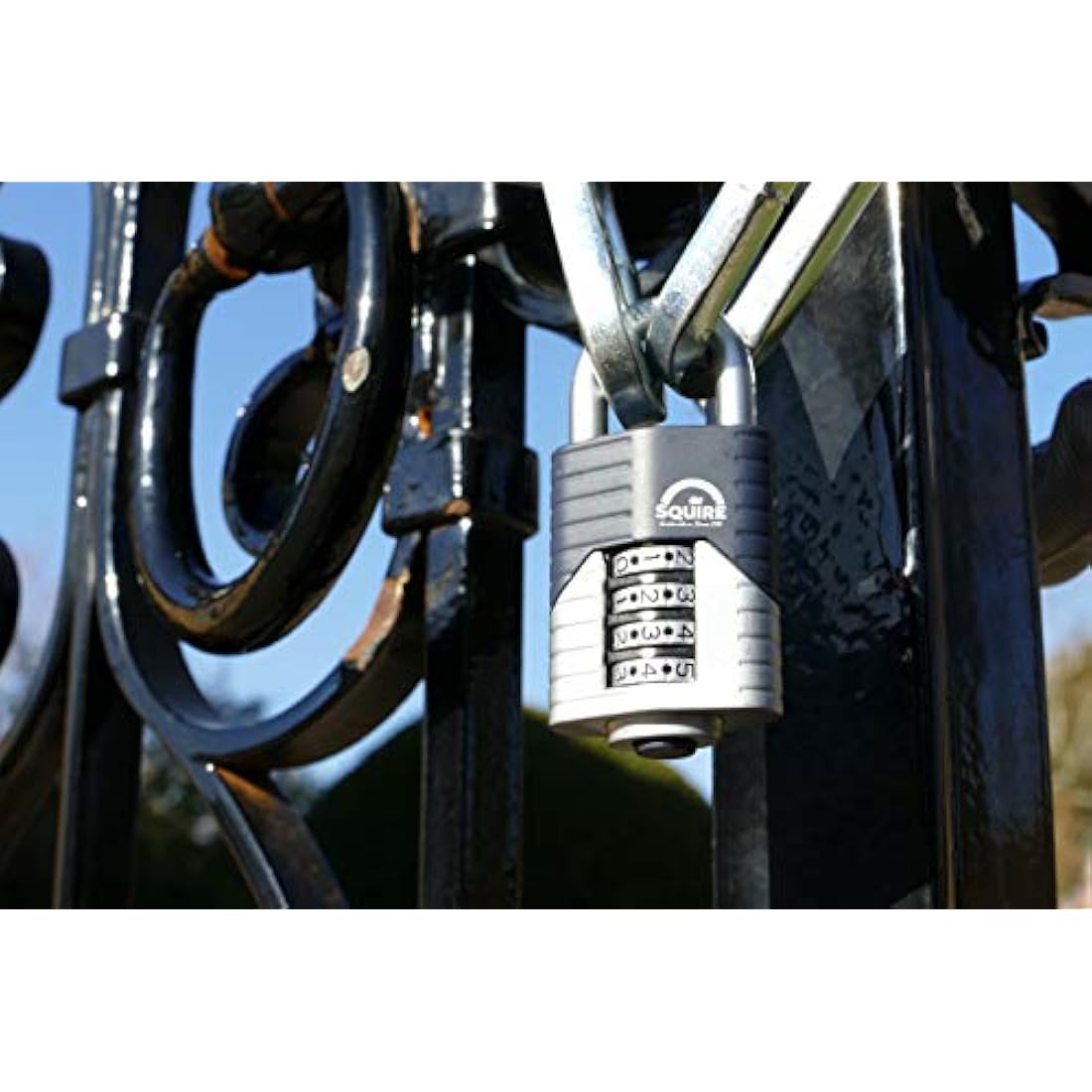 Henry Squire Vulcan 40mm 4-Wheel Combination Open Shackle Padlock