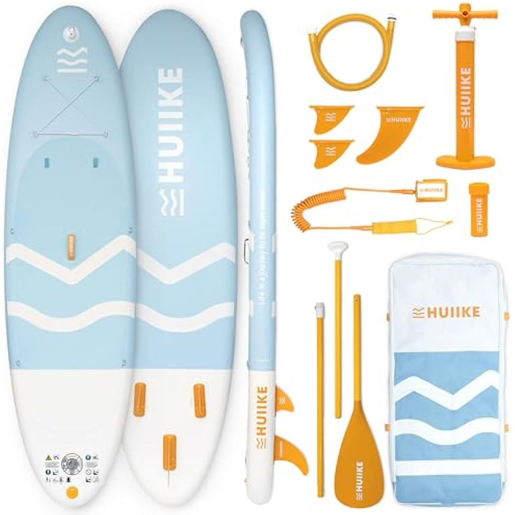 HUIIKE Inflatable Stand Up Paddle Board - 10ft SUP with Accessories