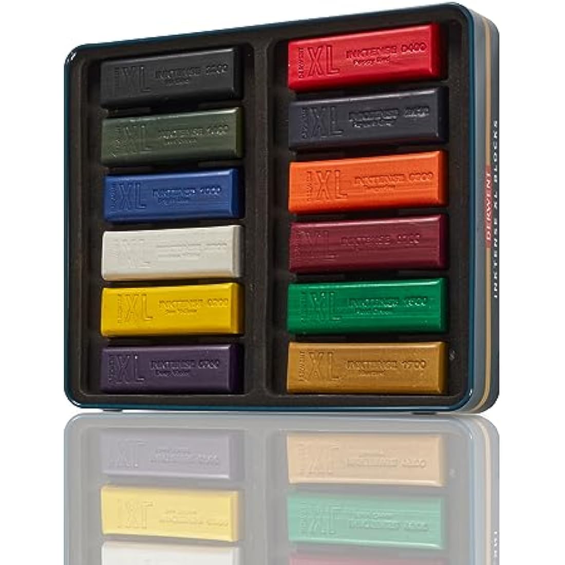 Derwent Inktense XL Blocks – Set of 12 Water-Soluble Drawing Blocks
