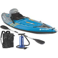 Sevylor QuickPak K1 1-Person Inflatable Kayak with Backpack & Paddle