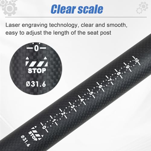 ROADNADO Carbon Fiber Bicycle Seatpost | Ultralight Offset MTB Road Post