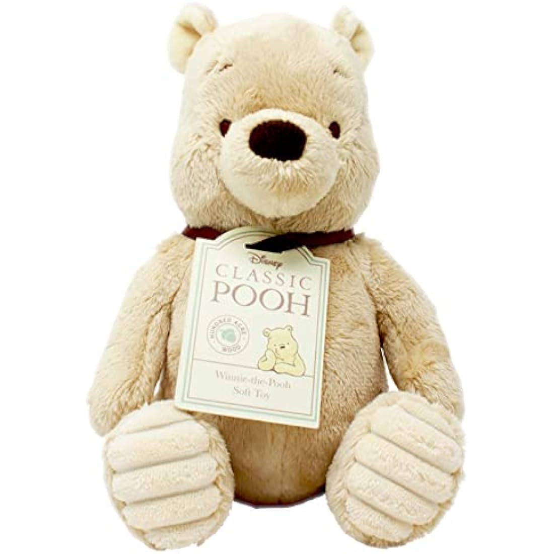 Disney Winnie the Pooh Soft Toy – Classic 20cm Plush Teddy, Beige