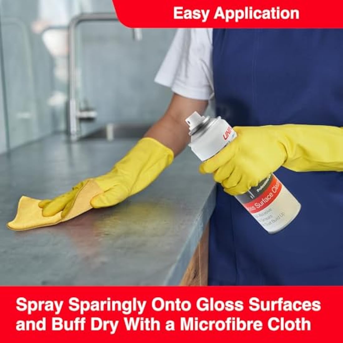 Gloss Surface Cleaner & Microfibre Cloth Twinpack – 2 Pack