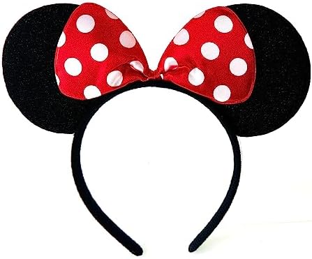 Minnie Mouse Ears Headband –  Polka Dot Fancy Dress Bow