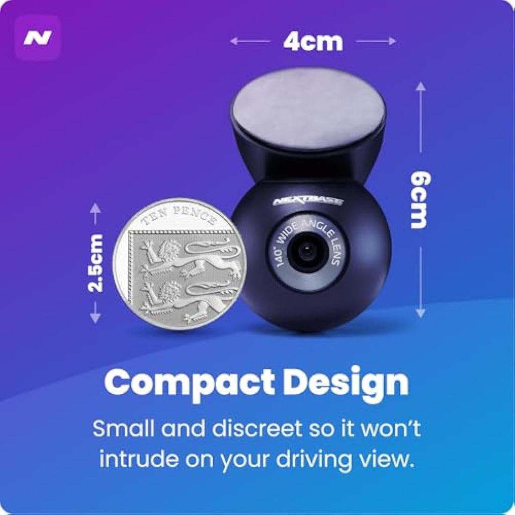Nextbase Rear Window Camera – 140° Wide Angle Dash Cam Add-On Module