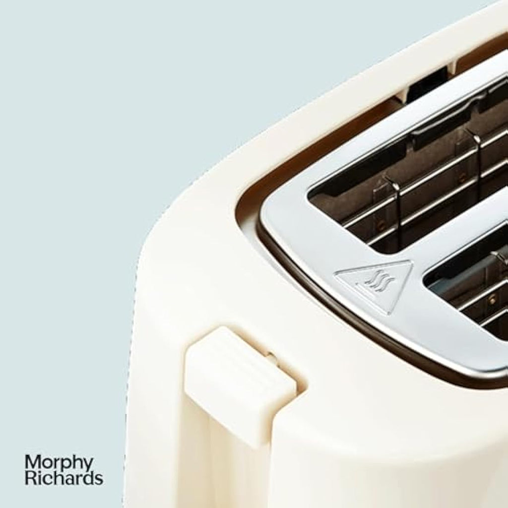 Morphy Richards Hive 2-Slice Toaster | Cream Gloss Finish | 220032