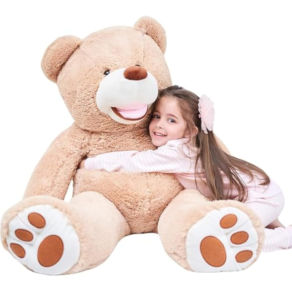 IKASA Giant Teddy Bear Plush Toy – 100cm Soft Stuffed Animal (Brown)