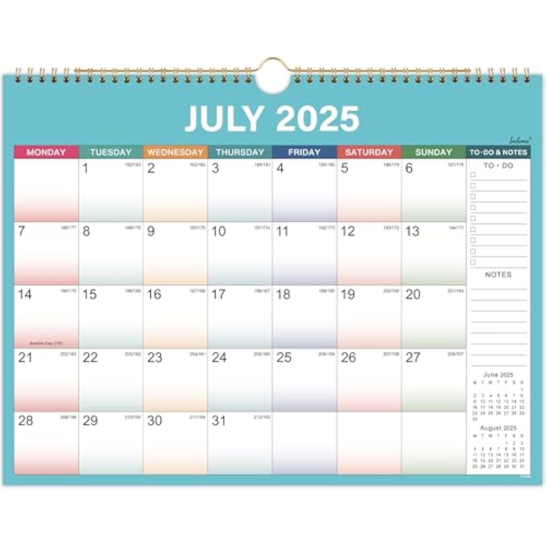 Jolof Store 2025-2026 Wall Calendar | 18-Month Large Monthly Planner