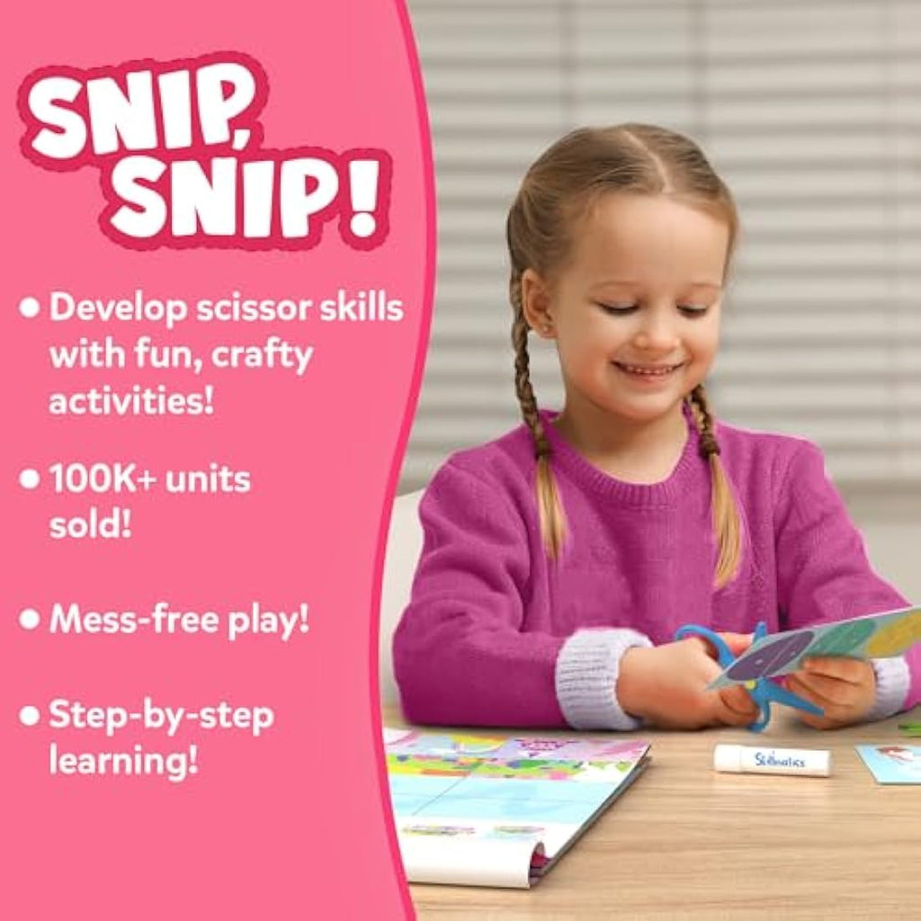 Skillmatics Scissor Skills Activity Book – 25 Fine Motor Craft Activities