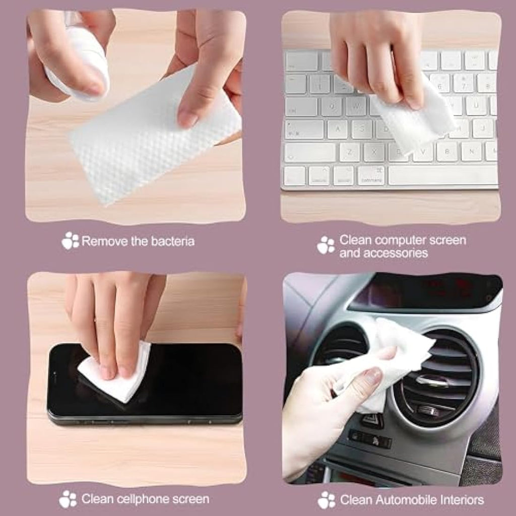 Cayxenful 100% Cotton Disposable Face Towels – 600 Count Soft Dry Wipes
